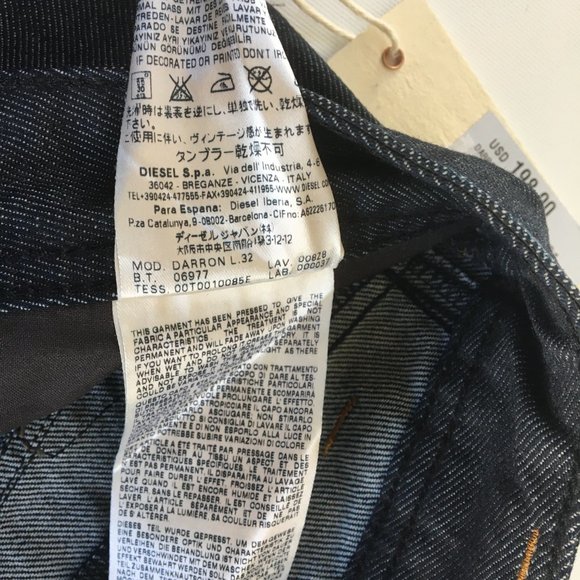 Diesel Darron Regular Slim - Tapered Button Fly Jeans 28 - Picture 5 of 13